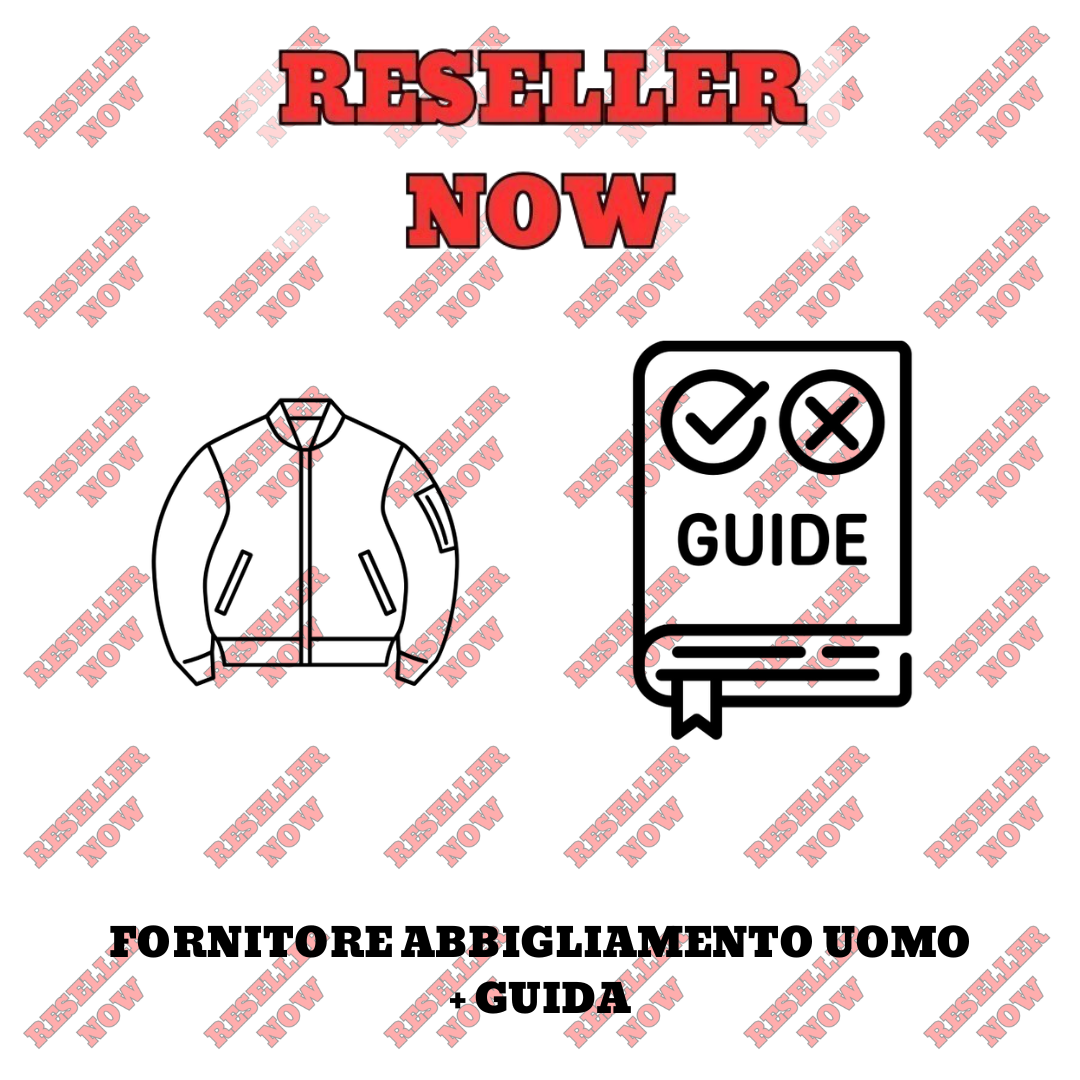 FORNITORE ABBIGLIAMENTO UOMO + GUIDA
